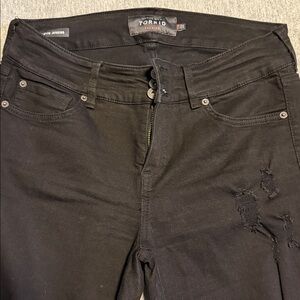Torrid Black Distressed Women Jeans
